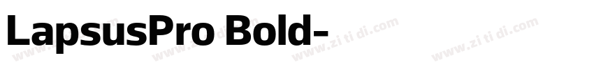 LapsusPro Bold字体转换